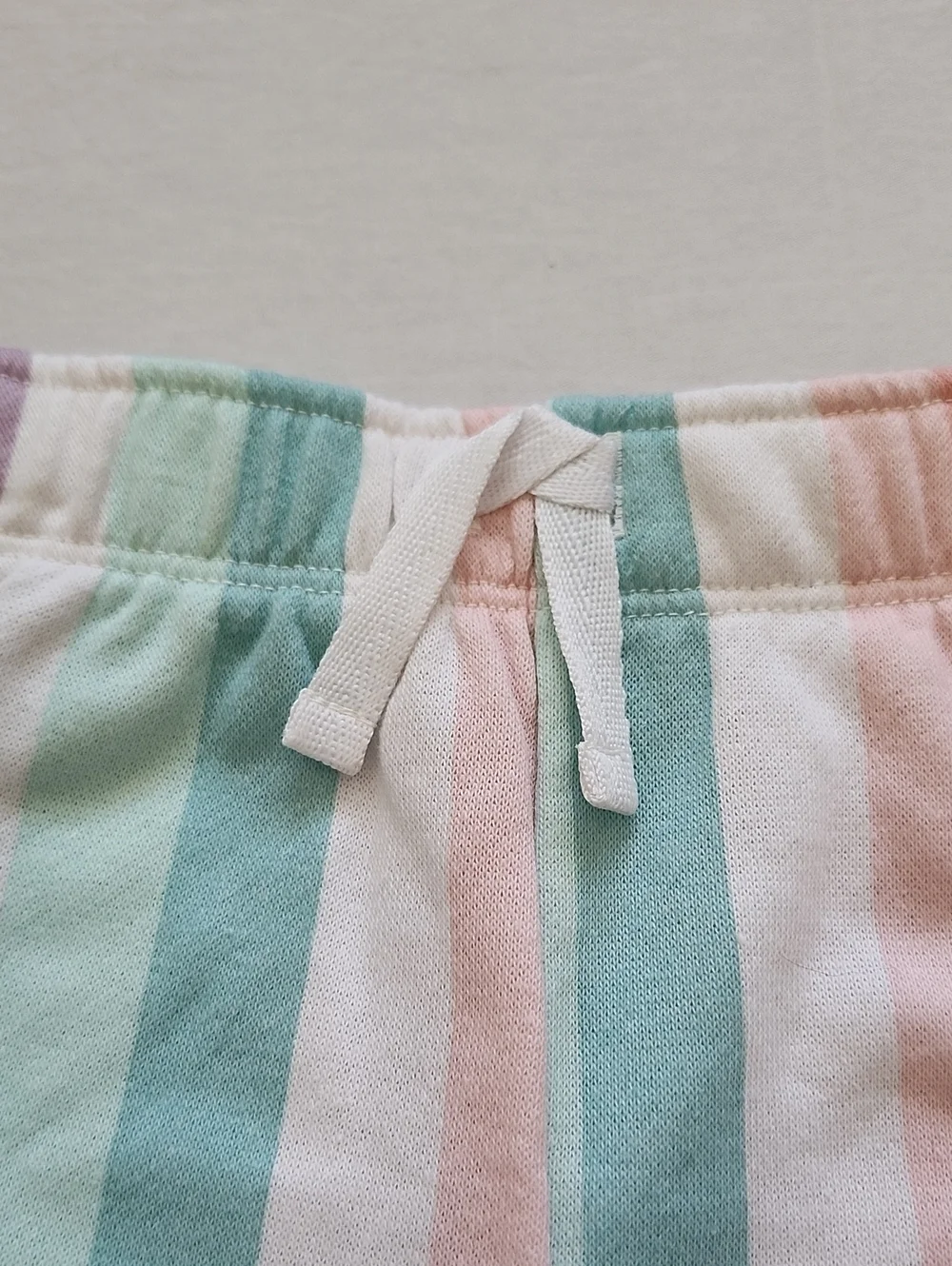 NWT Lucky Brand Kids Girl Tank Top & Pastel Stripe Shorts Set Size 5